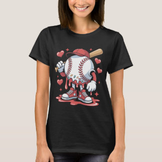 Camiseta Ice Cream Baseball Drip Melting Character Art Ice 