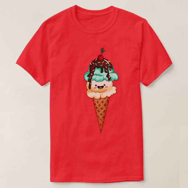 Camiseta Ice Cream Cone (Diseño del anverso)