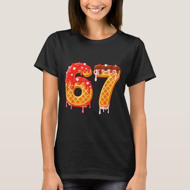 Camiseta Ice Cream Drip Six Seven 67 Valentines Day For Men (Anverso)