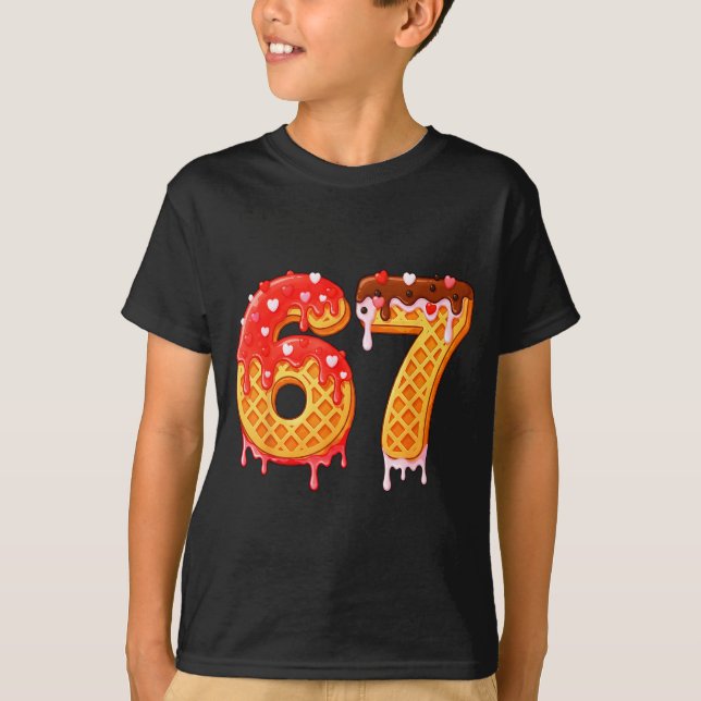 Camiseta Ice Cream Drip Six Seven 67 Valentines Day For Men (Anverso)