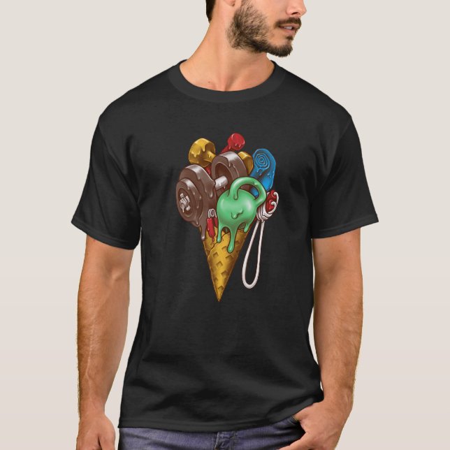 Camiseta Ice Cream Gym Workout (Anverso)