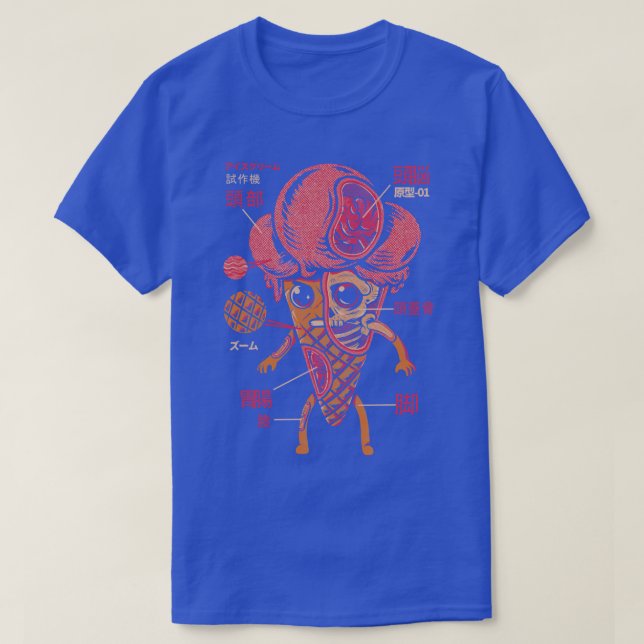 Camiseta Ice Cream Kaiju (Diseño del anverso)