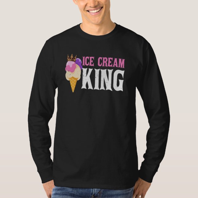 Camiseta Ice Cream King Gelato   Sorbet Popsicle Mochi (Anverso)