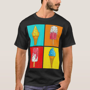 Camiseta Ice Cream Lover Summer Dessert Sprinkles Pop Art I