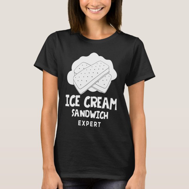 Camiseta Ice Cream Sandwich  Cookie Recipe (Anverso)