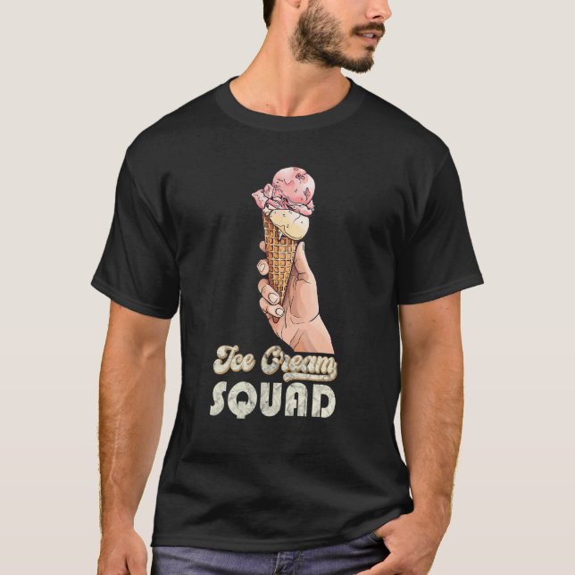 Camiseta Ice Cream Squad Cita Cono De Verano (Anverso)