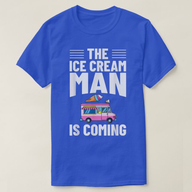 Camiseta Ice Cream Truck Driver Ice Cream Van Man1016 (Diseño del anverso)