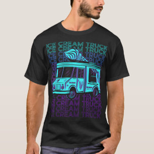 Camiseta Ice Cream Truck Driver Retro