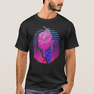Camiseta Ice Crema De Hielo De Vaporwave Retro Cono Sintoni