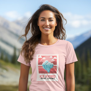 Camiseta Ice Fjord Iceberg En Ilulissat Rosa, Groenlandia