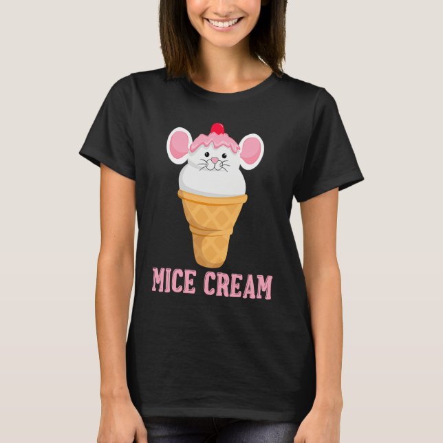 Camiseta Ice Food Sundae Mouse  Mice Cream Foodie (Anverso)