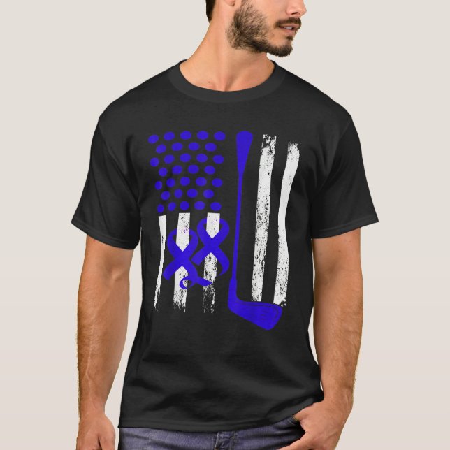 Camiseta Ice Hockey Blue USA Flag Diabetes Awareness Month  (Anverso)