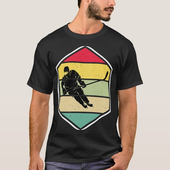 Camiseta Ice Hockey Funny Ice Hockey Frisbee Lover Retro Vi (Anverso)