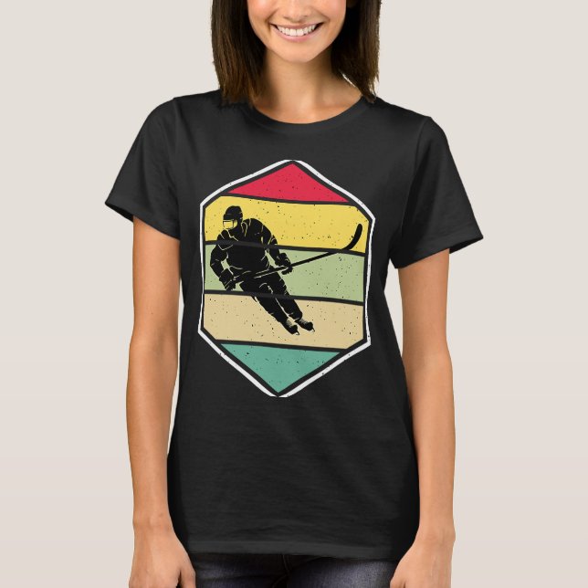 Camiseta Ice Hockey Funny Ice Hockey Frisbee Lover Retro Vi (Anverso)