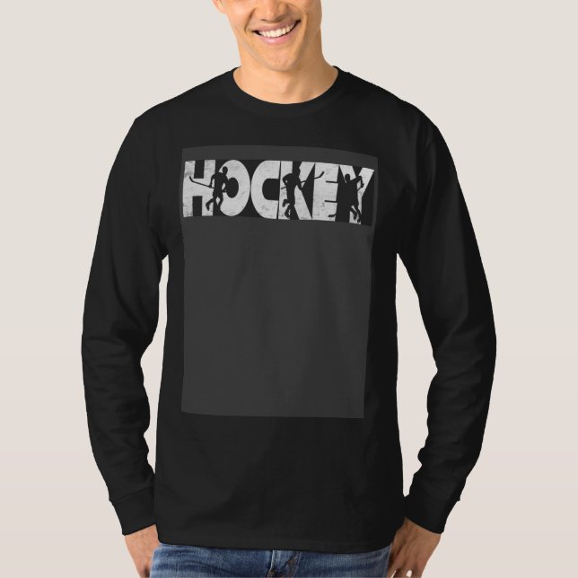 Camiseta Ice Hockey    Idea For Men Women  Fun Hockey (Anverso)