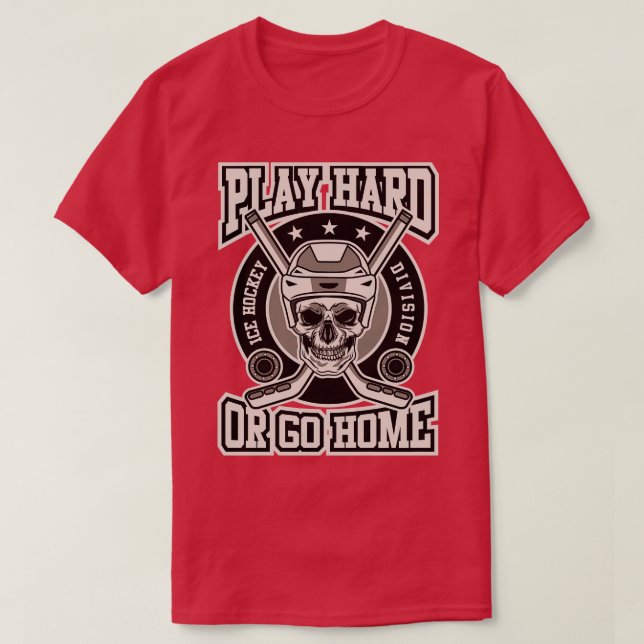 CAMISETA ICE HOCKEY SKULL (Diseño del anverso)