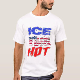 Camiseta ICE Melts When It Gets Hot US Flag Political Art.