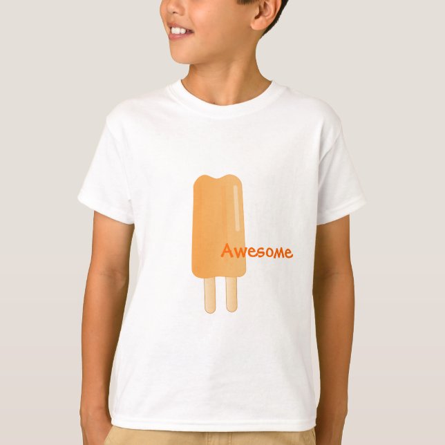 Camiseta Ice-Pop naranja (Anverso)