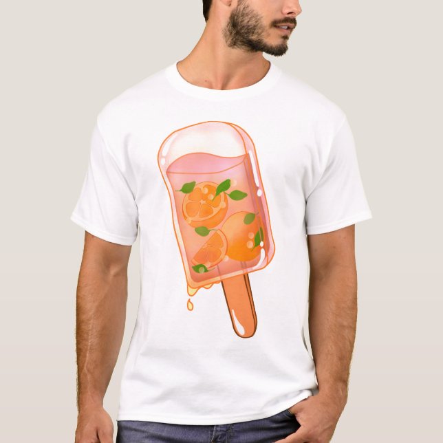 Camiseta Ice Pop Naranja fresco (Anverso)