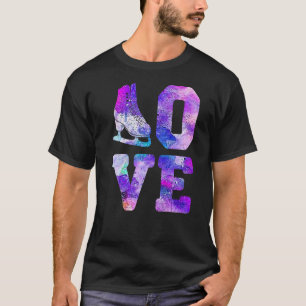 Camiseta Ice Skater Lover Para Mujeres Chicas Pie De Hielo