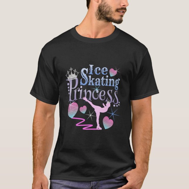 Camiseta Ice Skating Princess For Figure Skating Skater (Anverso)