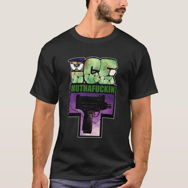Camiseta Ice T - Uzi (Anverso)