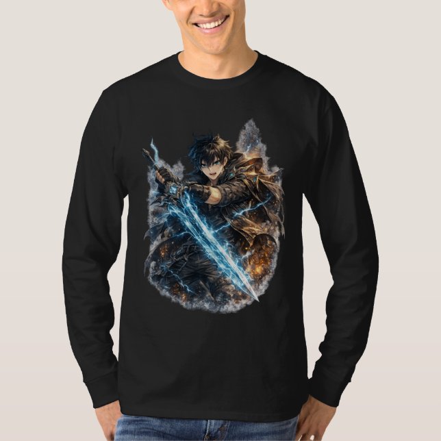 Camiseta Icebound Warrior and Lightning Blade (Anverso)