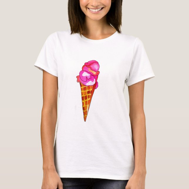 Camiseta icecream gelato lindo food art (Anverso)