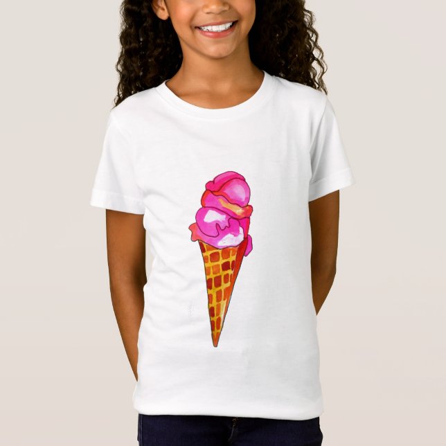 Camiseta icecream gelato lindo food art (Anverso)