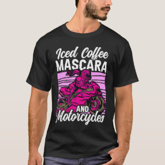 Camiseta Iced Coffee Mascara and motorcycles