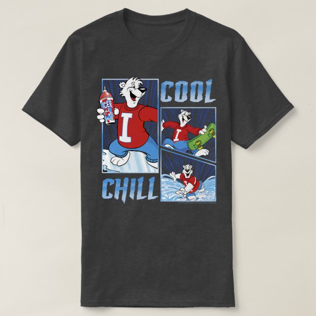 Camiseta ICEE Cool Chill Bear Comic Panels Premium  (Diseño del anverso)