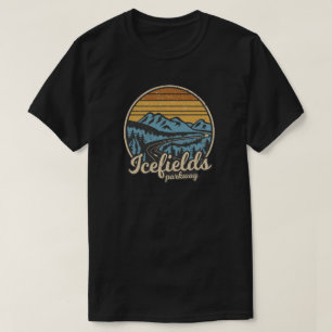 Camiseta Icefields Parkway Alberta Canadá Retro