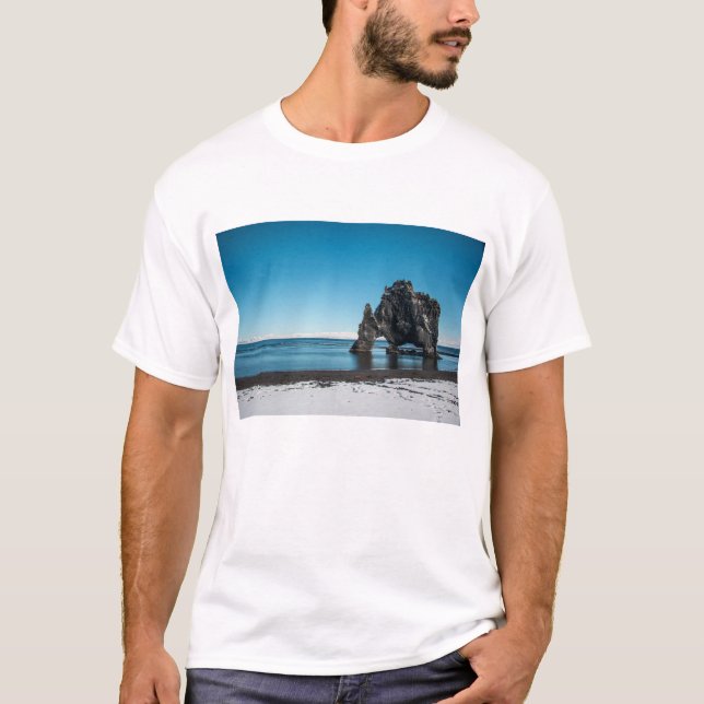 Camiseta Iceland Ocean view Hvitserkur (Anverso)