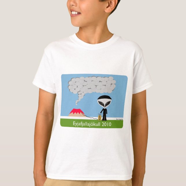 Camiseta Iceland Volcano 2010 Kid Tee (Anverso)