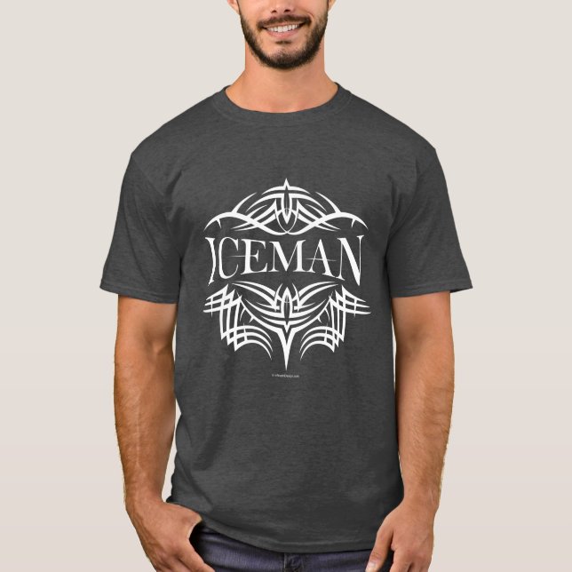Camiseta Iceman tribal del hockey (personalizable) (Anverso)