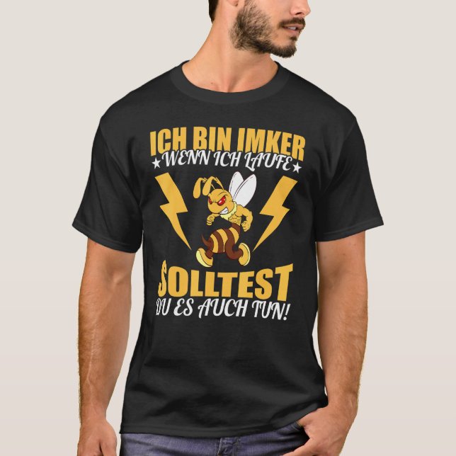 Camiseta Ich Bin Beker Wenn Ich Renne Solltest Du Es Auch H (Anverso)