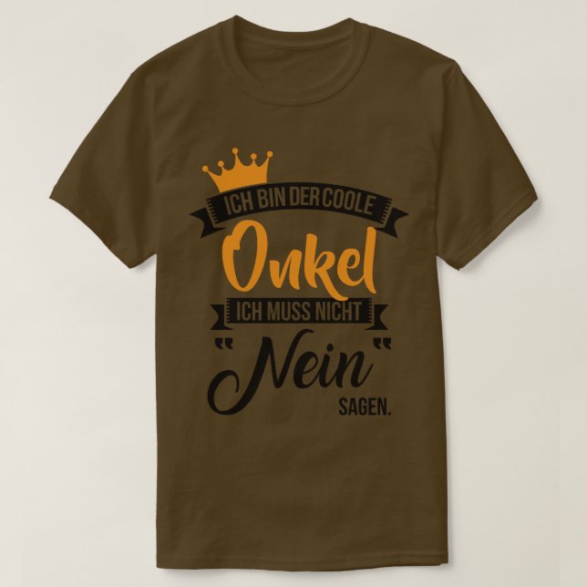 Camiseta Ich bin der coole onkel (Diseño del anverso)