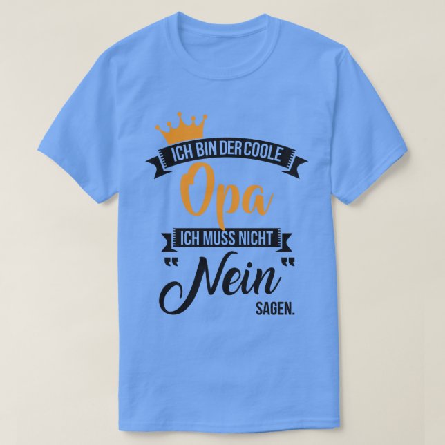 Camiseta Ich bin der coole opa 2 (Diseño del anverso)