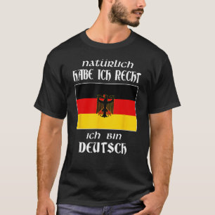 Camiseta Ich Bin Deutsch Diga una divertida lengua alemana