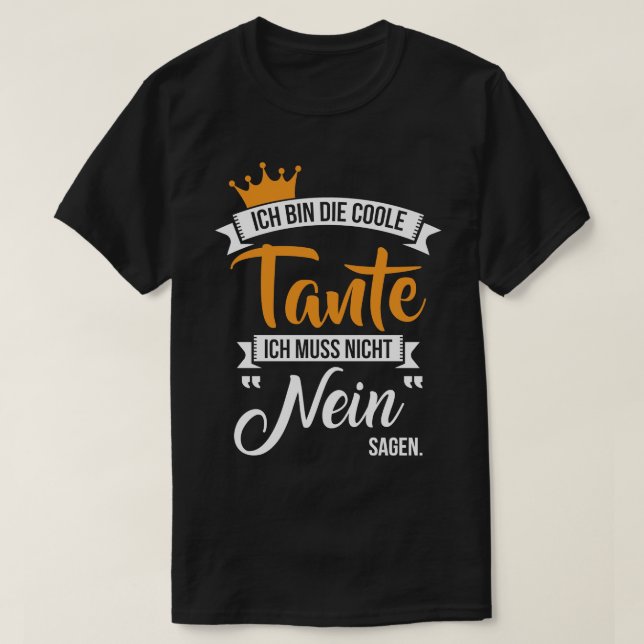 Camiseta Ich bin die coole (Diseño del anverso)