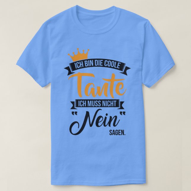 Camiseta Ich bin die coole (Diseño del anverso)