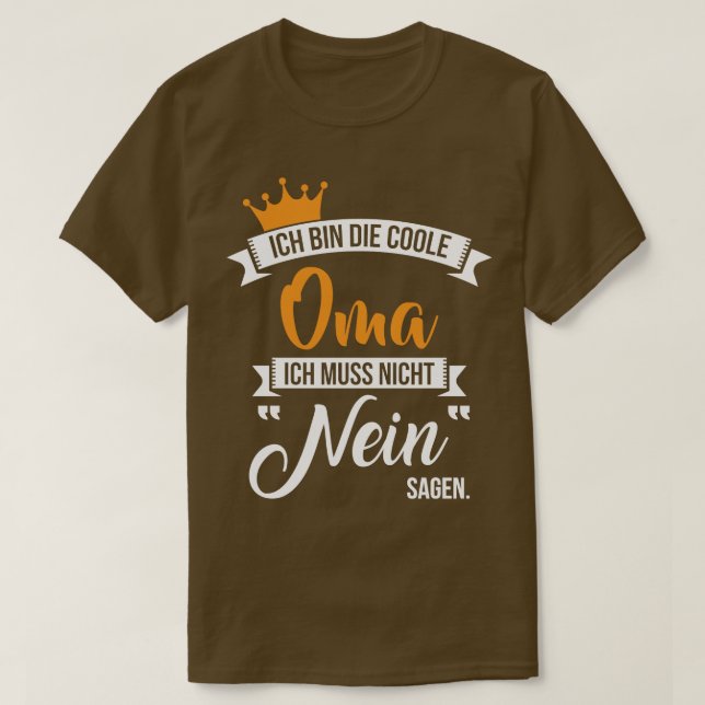 Camiseta Ich bin die coole oma 1 (Diseño del anverso)