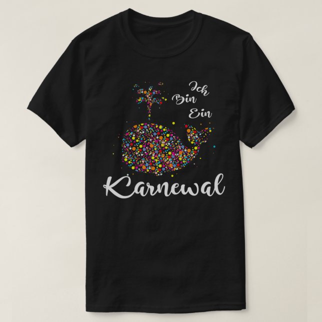 Camiseta Ich Bin Ein Karnewal Carnaval de Confetti (Diseño del anverso)