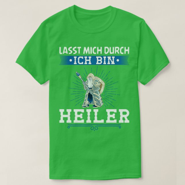 Camiseta Ich Bin Heiler Fantasy Rpg Geschenk Zwerg Rollensp (Diseño del anverso)