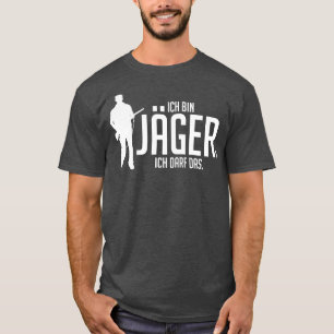 Camiseta Ich bin jager ich darf das white