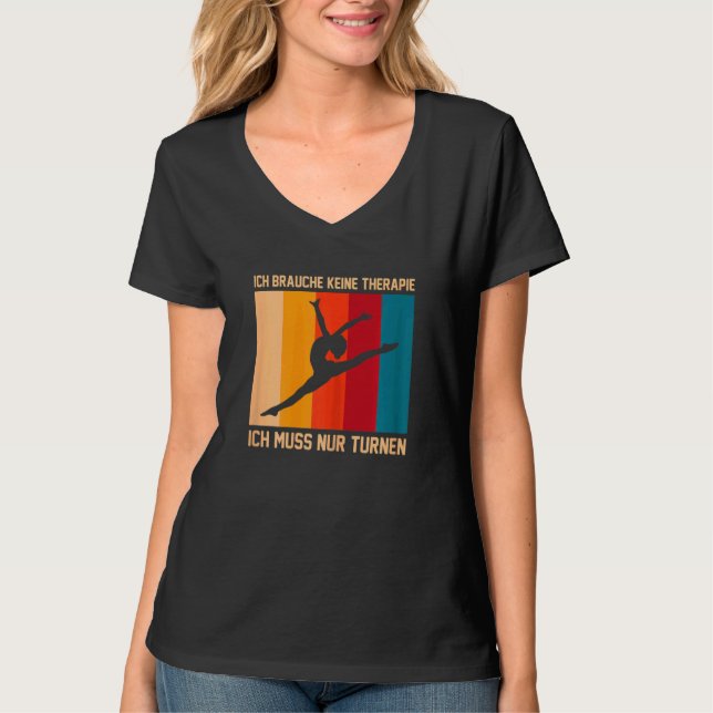 Camiseta Ich Brauche Keine Therapie Gymnastics Gymnastics S (Anverso)