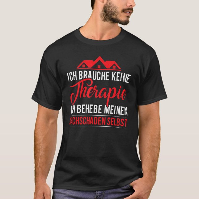 Camiseta Ich Brauche Keine Therapie Ich Behebe Meinen Dachs (Anverso)