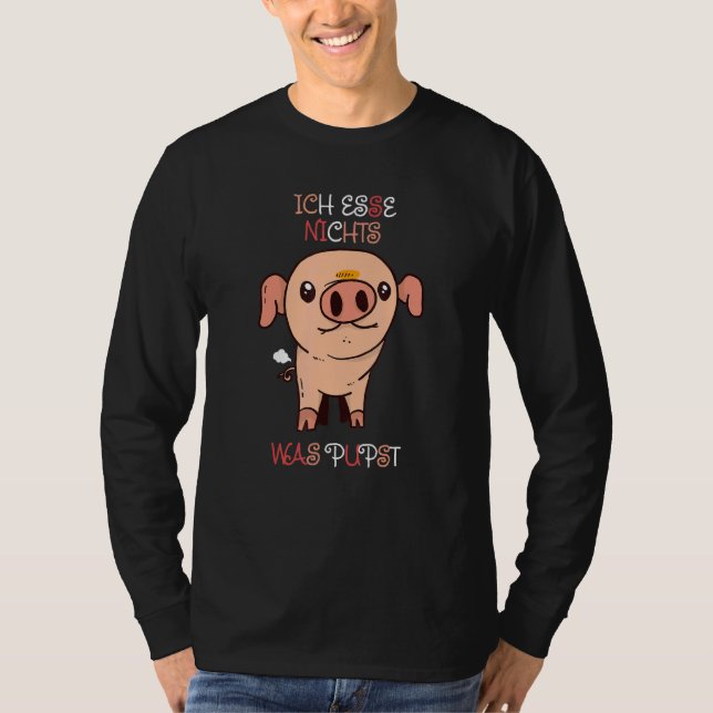 Camiseta Ich Esse Nichts Fue Un Pupst I Vegetarian (Anverso)