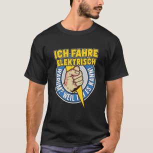 Camiseta Ich fahre Elektro - E Car - Regalo híbrido