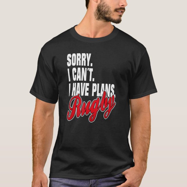 Camiseta Ich Habe Plane Rugby Sayings conjunto de declaraci (Anverso)